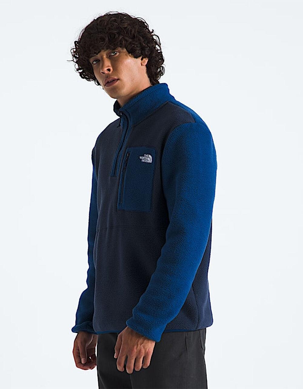 THE NORTH FACE Yumiori Mens Quarter Zip Fleece Jacket - NAVY COMBO Product Image