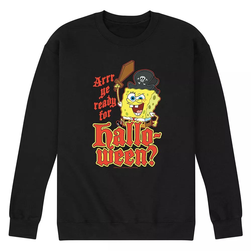 Men's SpongeBob SquarePants Arrr Ye Ready Sweatshirt,  Product Image