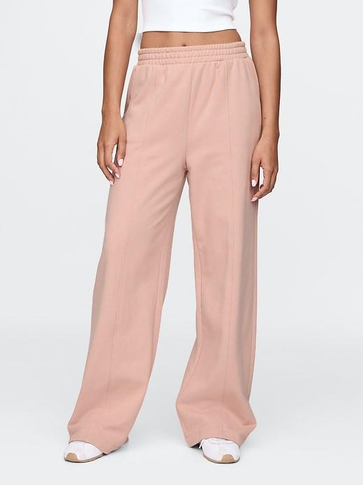 Heavyweight French Terry Seamed Wide-Leg Sweatpants Product Image
