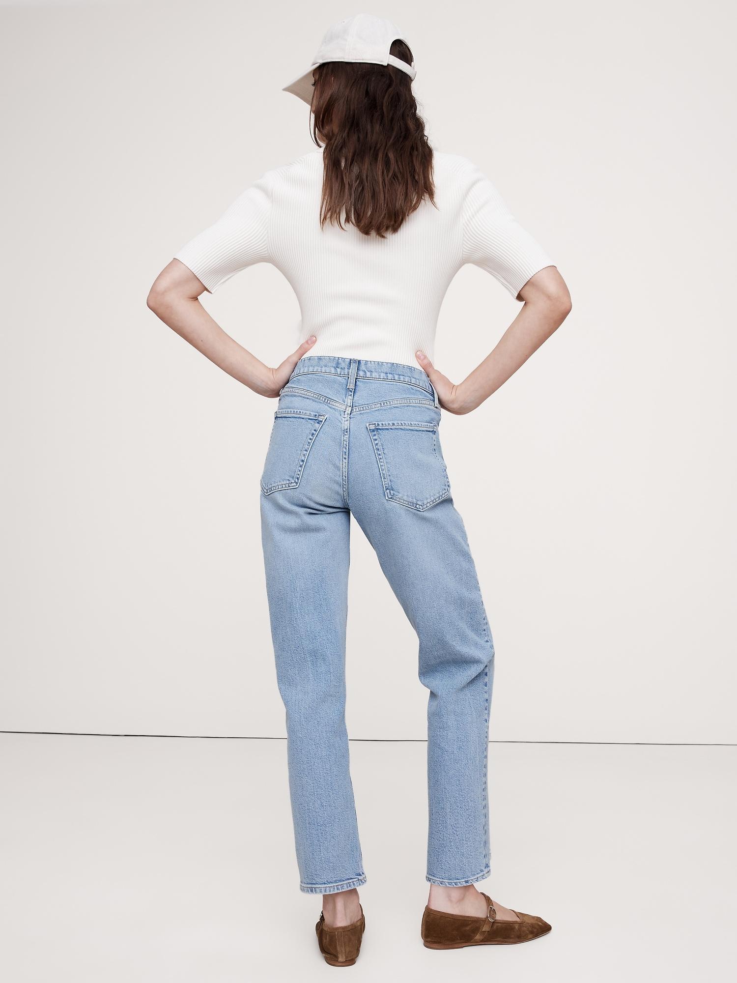 High-Rise Straight Jean Product Image
