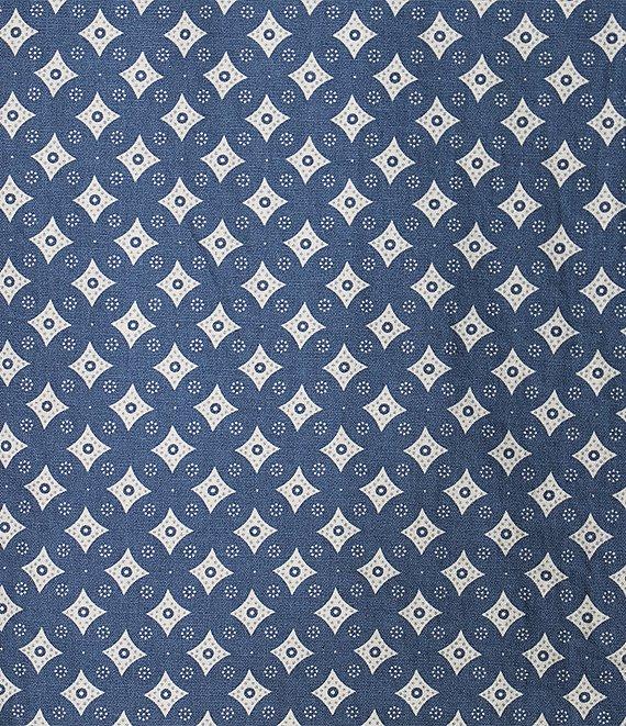 Cremieux Premium Denim Geometric Print Stretch Short Sleeve Woven Shirt Product Image