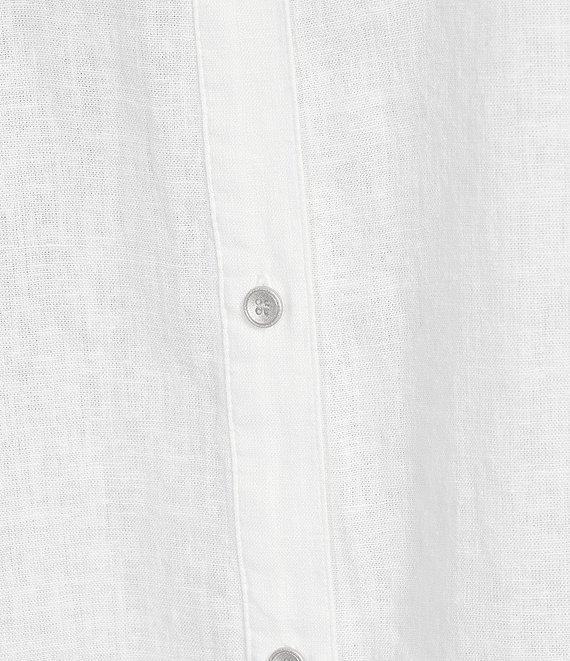 Westbound Plus Size 3/4 Roll-Tab Sleeve Point Collar Y-Neck Button Front Shirt Product Image