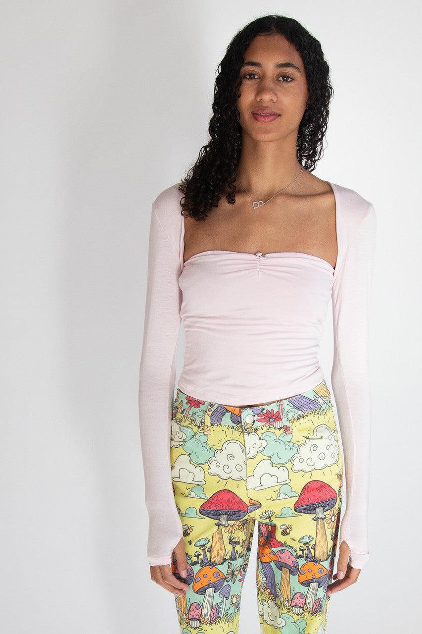 Rose Bud Tube Top With Shrug Product Image