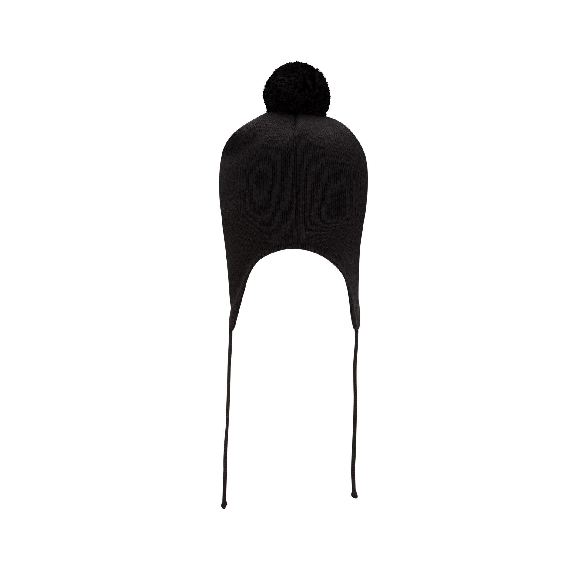 New Era Cap Black Pom Knit Ear Flap Hat Male Product Image