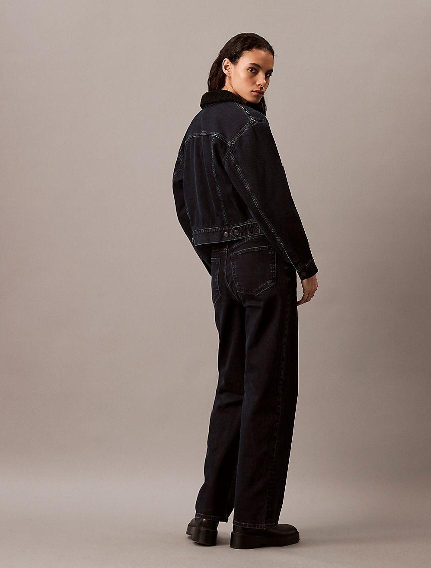 Sherpa Denim Trucker Jacket Product Image