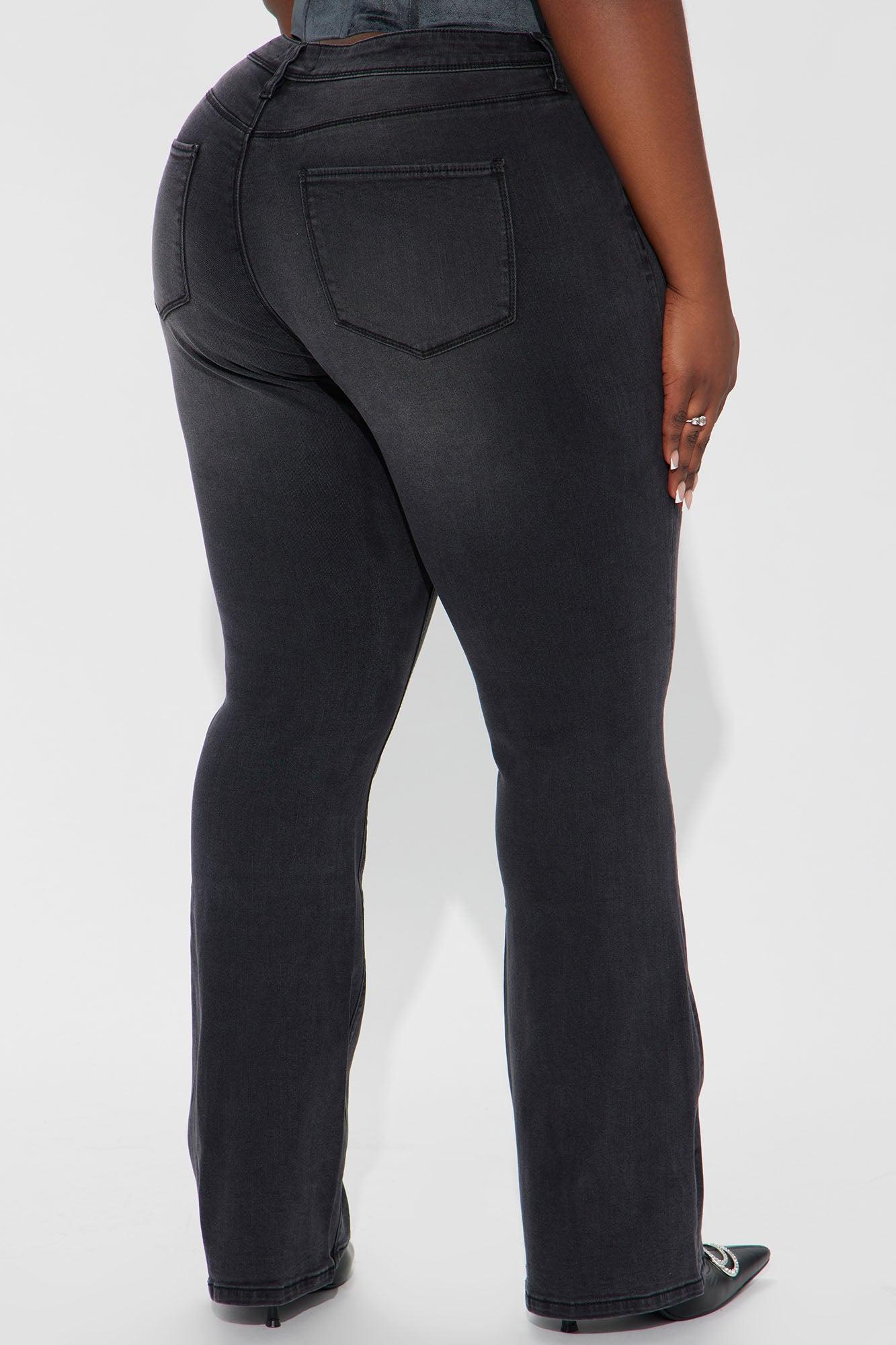 Lost Without You Soft Stretch Bootcut Jeans - Black Wash Product Image