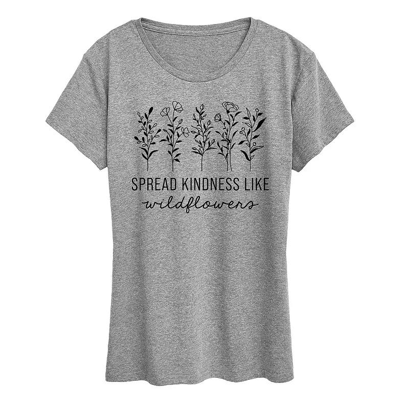 Women's Spread Kindness Like Wildflowers Graphic Tee,  Product Image