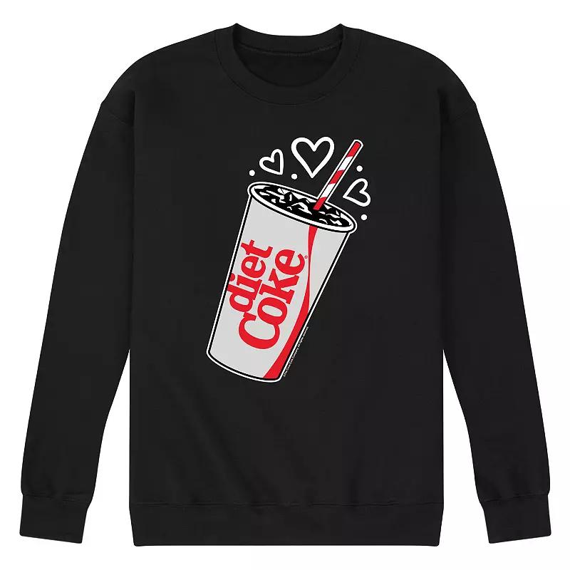 Men's Diet Coke Heart Bubbles Fleece Sweatshirt,  Product Image