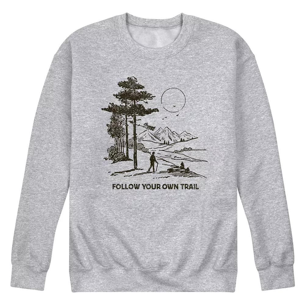 Men's Follow Your Own Trail Fleece Sweatshirt,  Product Image