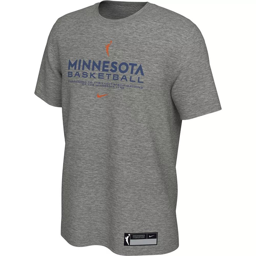 Men's Nike Gray Minnesota Lynx On-Court Legend Essential Practice Performance T-Shirt,  Product Image