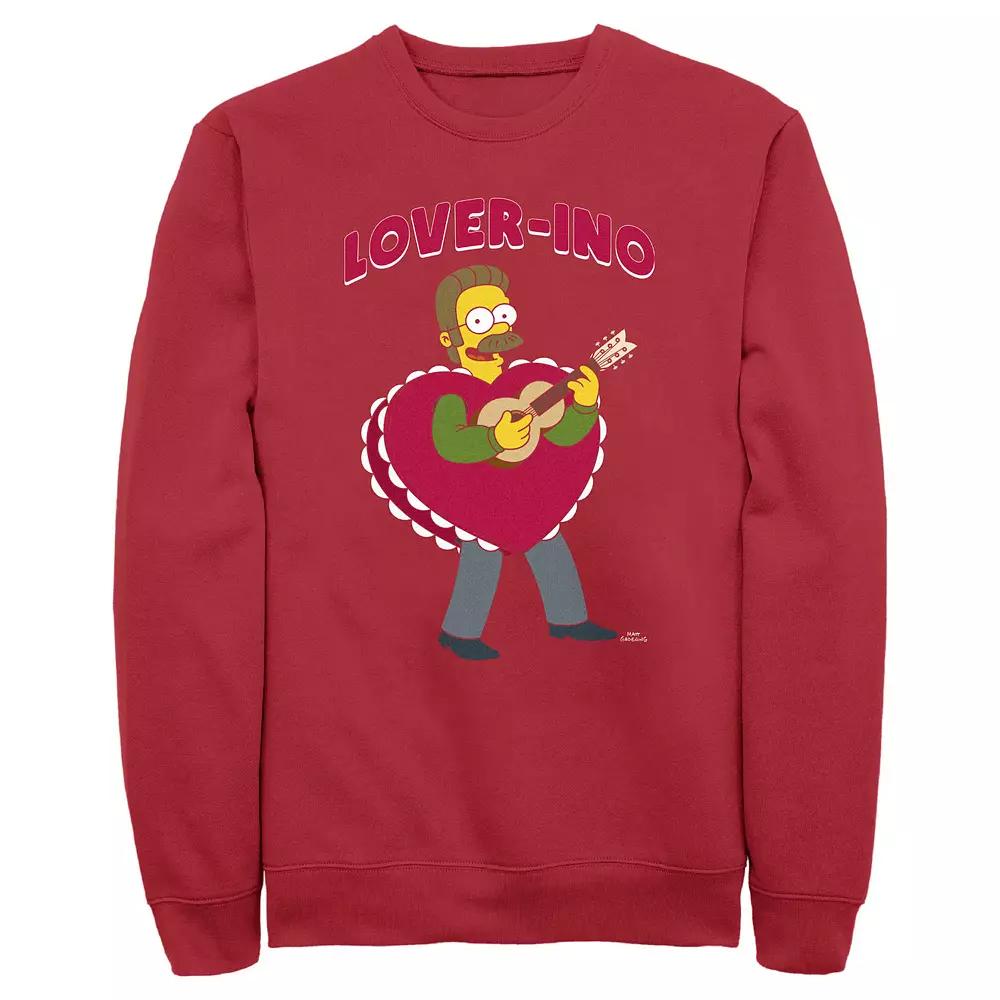 Men's The Simpsons Ned Flanders Lover-Ino Graphic Fleece,  Product Image