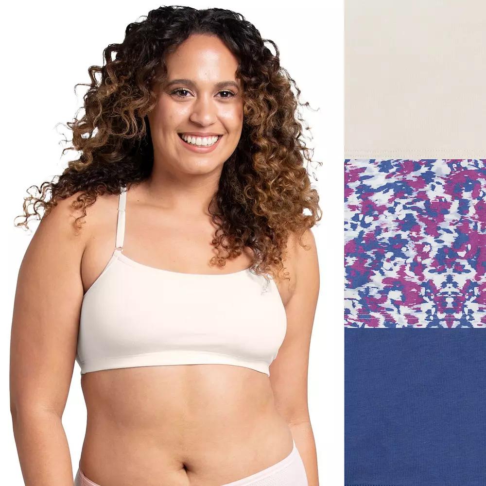 Womens Fruit of the Loom 360 Stretch Bra 3-pack 3DSCSCT Sweet Ivory Product Image