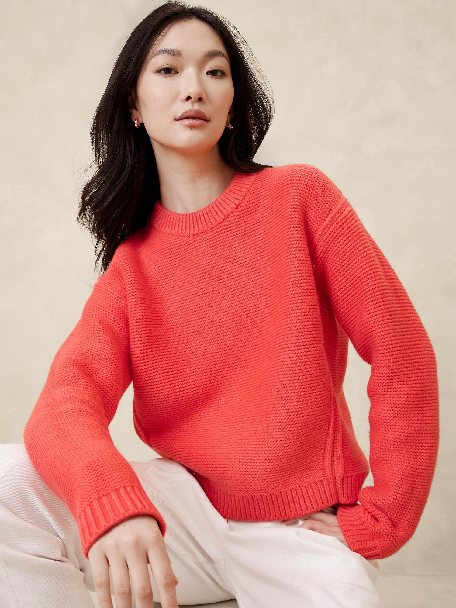 Textured Stitch Pullover Sweater Product Image