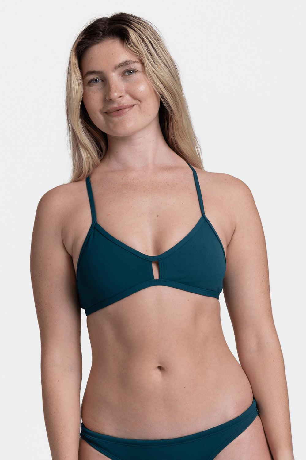 Vent Bikini Top - Peacock Female Product Image