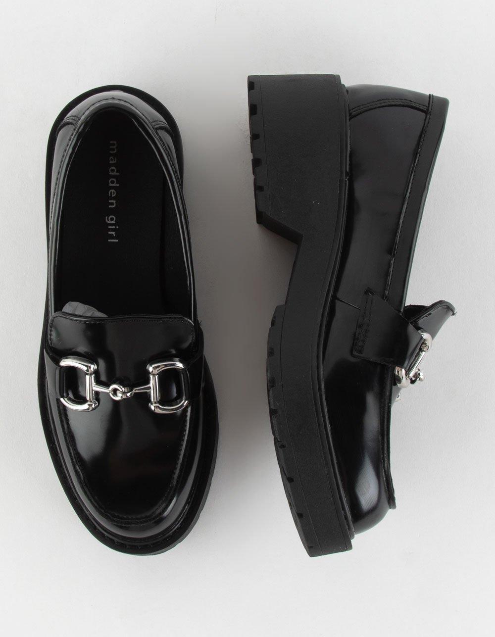MADDEN GIRL Carter Womens Loafers - BLACK Product Image