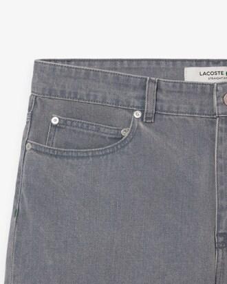 Washed Effect Dyed Denim Bermuda Shorts Product Image