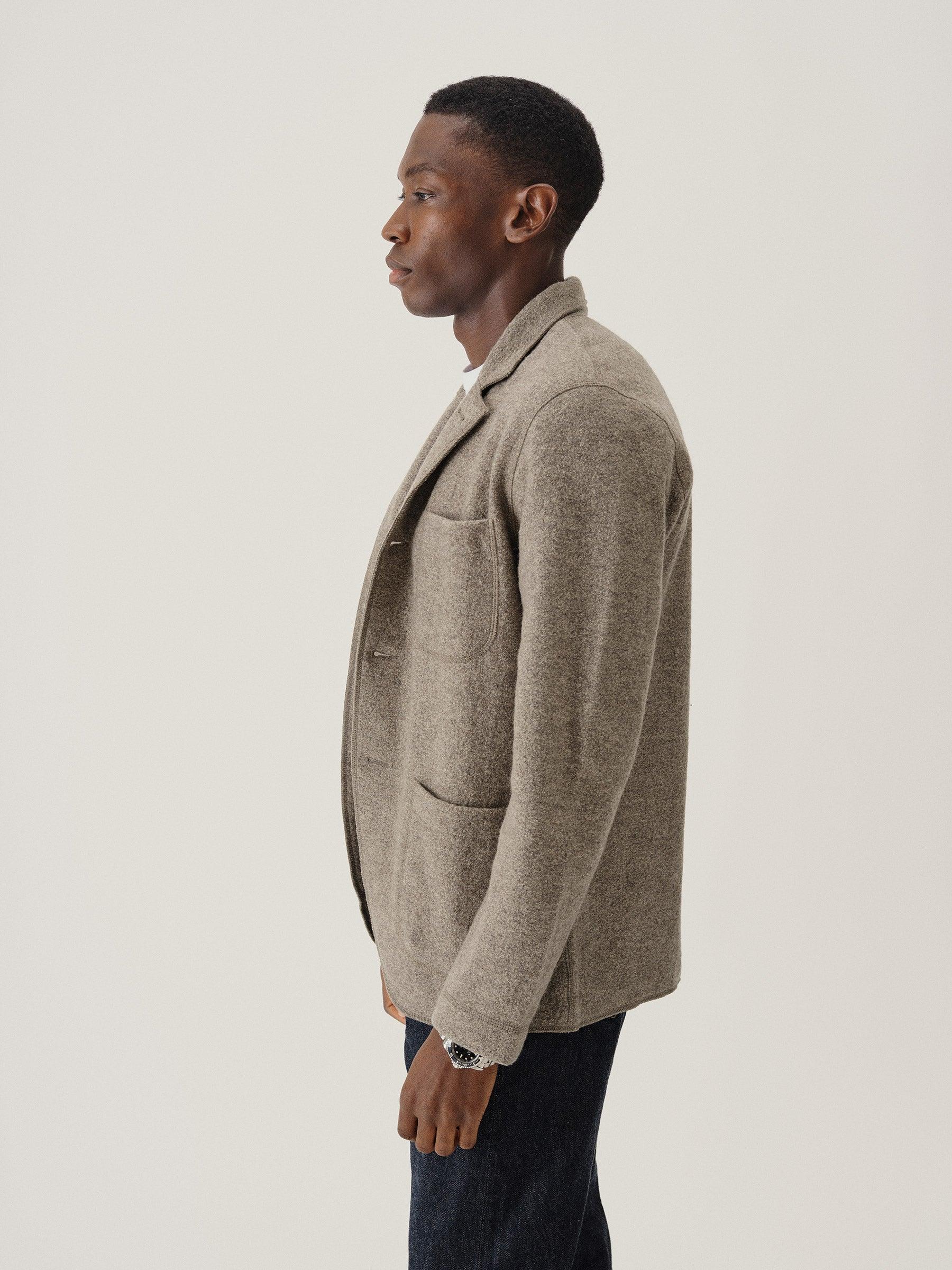 Heather Stone Felted Chore Coat Product Image