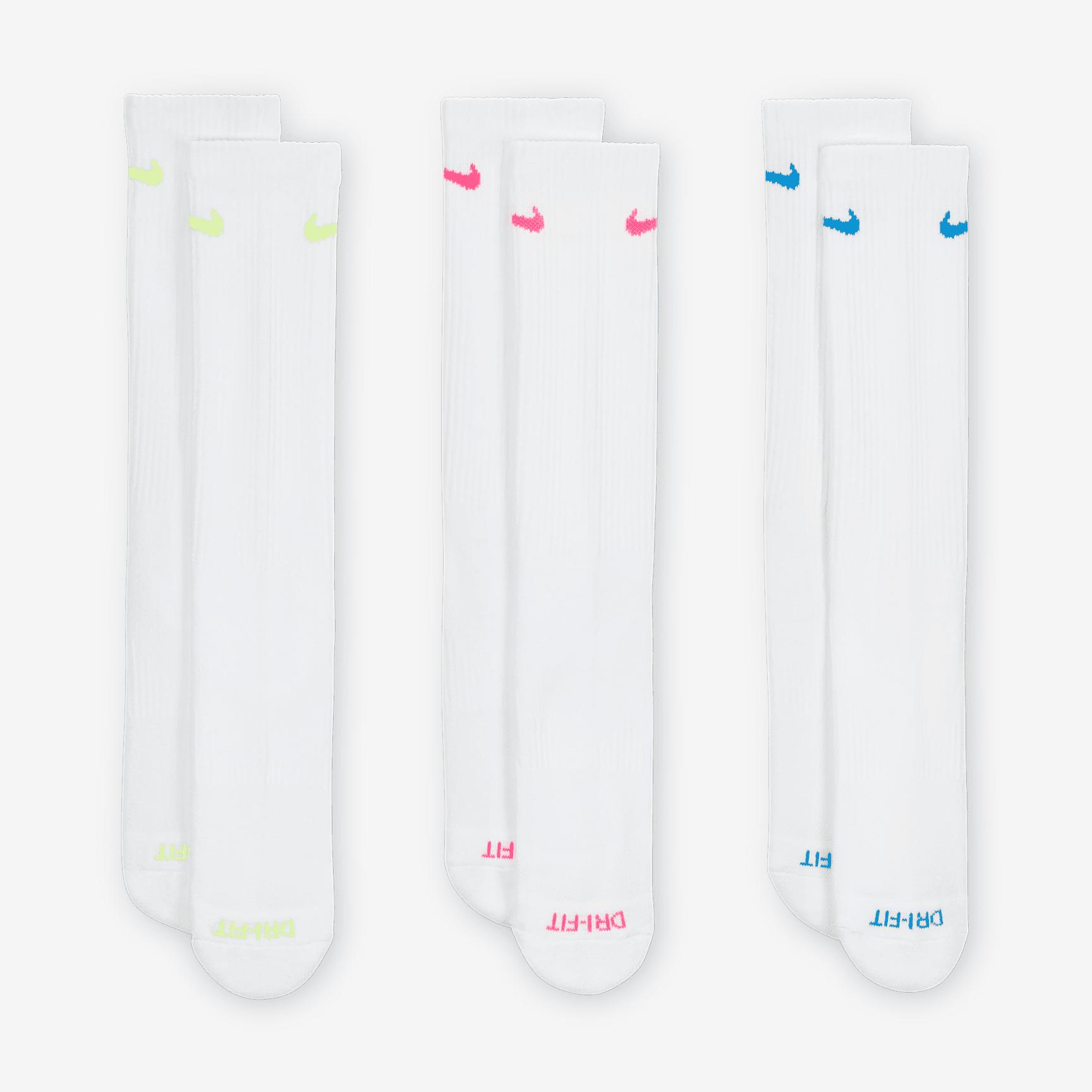 Nike Unisex Everyday Plus Cushioned Training Crew Socks (3 Pairs) | SX6888-938 Product Image