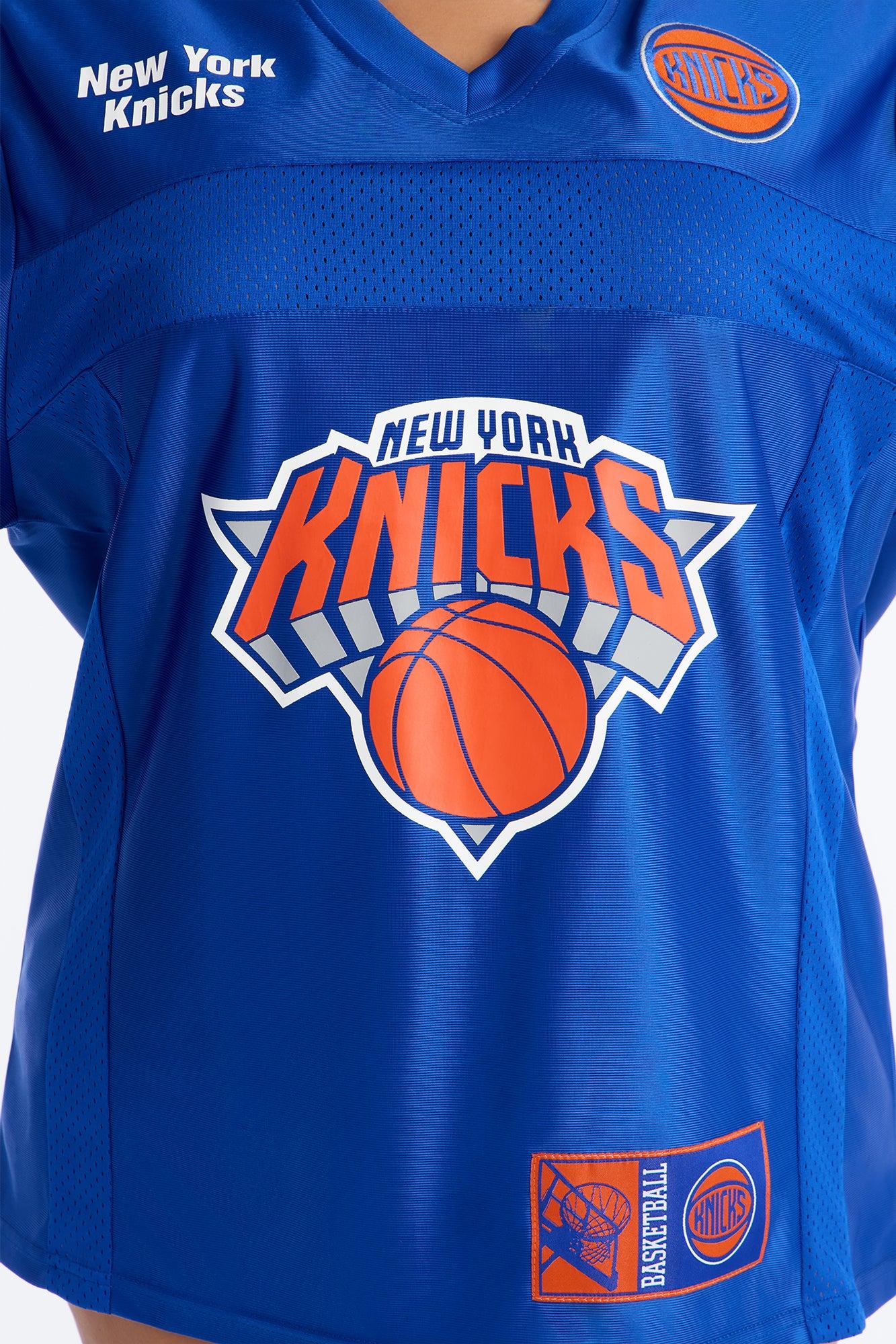 NBA Knicks Oversized Mesh Tee - Royal Female Product Image