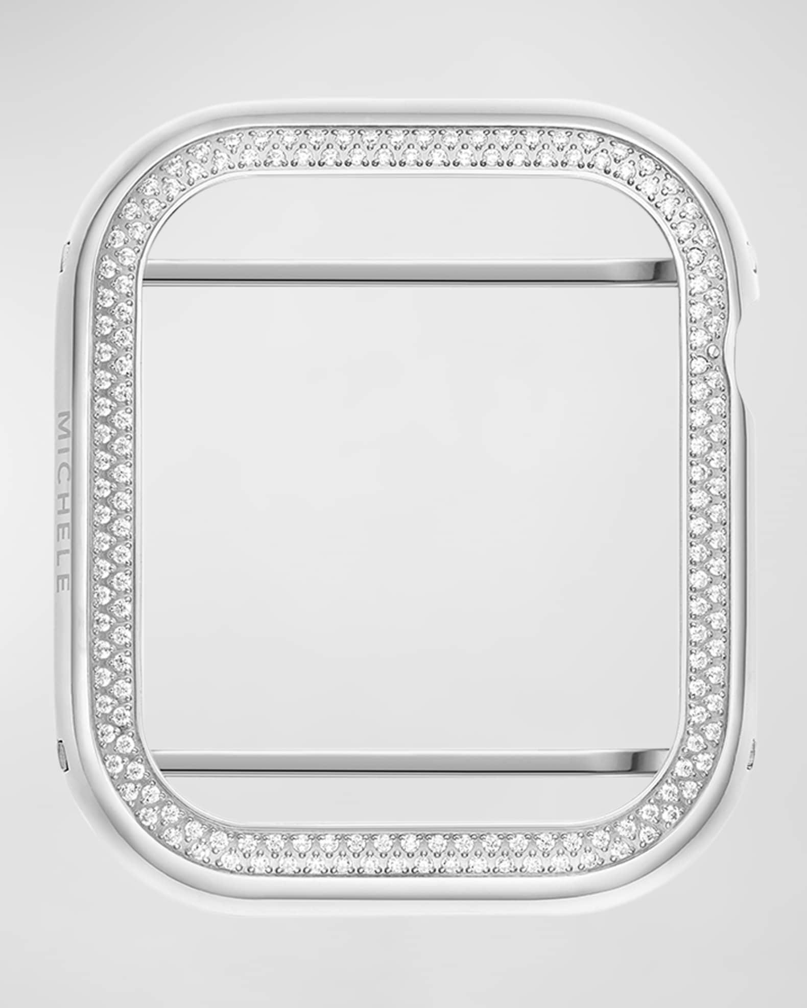 Diamond Apple Watch Case in Stainless Steel, 45mm Product Image