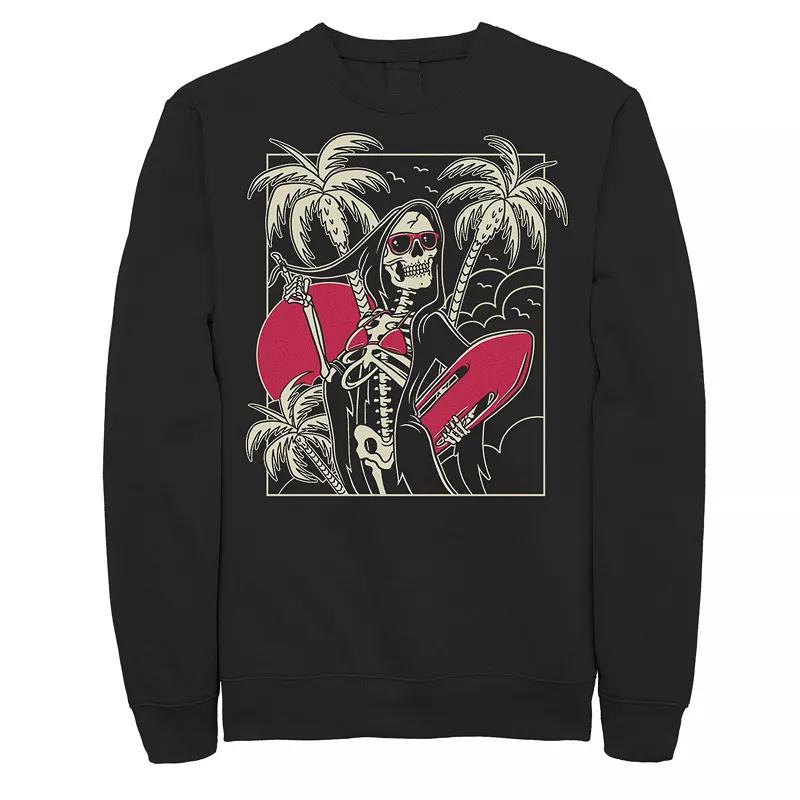 Men's Grim Reaper Surfs Up Portrait Fleece,  Product Image
