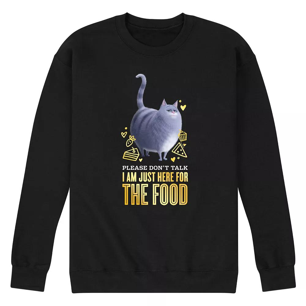 Mens Secret Life Pets Graphic Fleece Pullover Blue Product Image