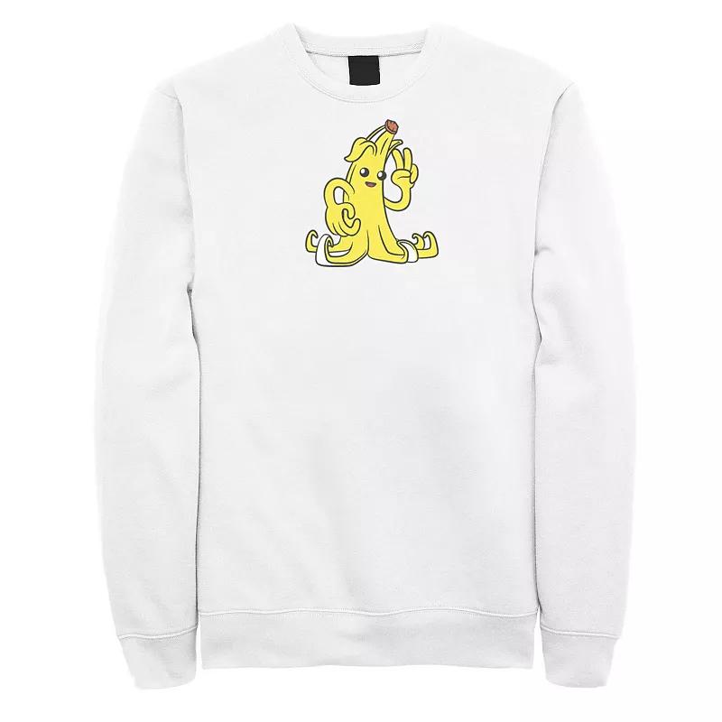 Men's Fortnite Peely Peace Sweatshirt, Size: Medium, White Product Image