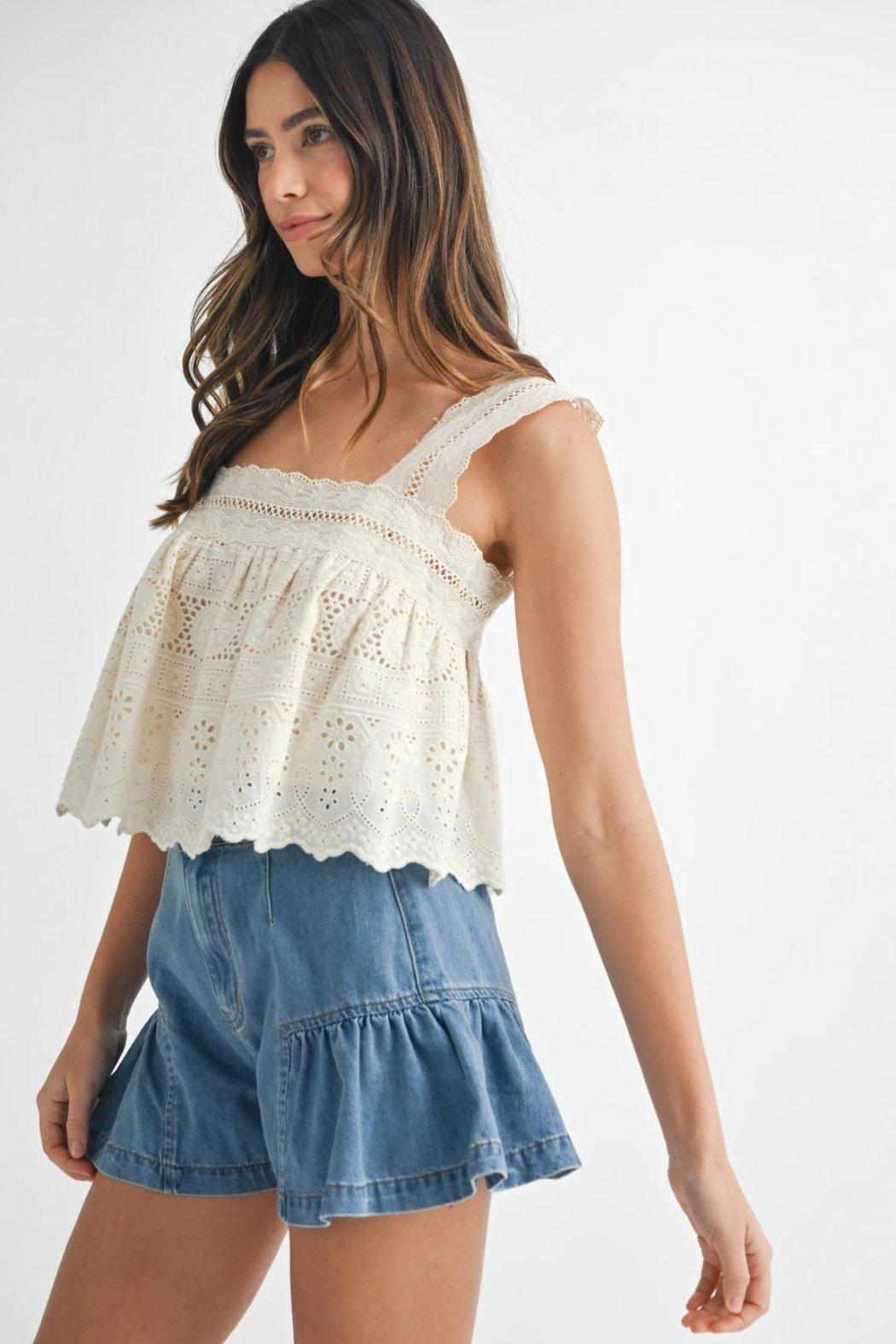 Eyelet Top Product Image