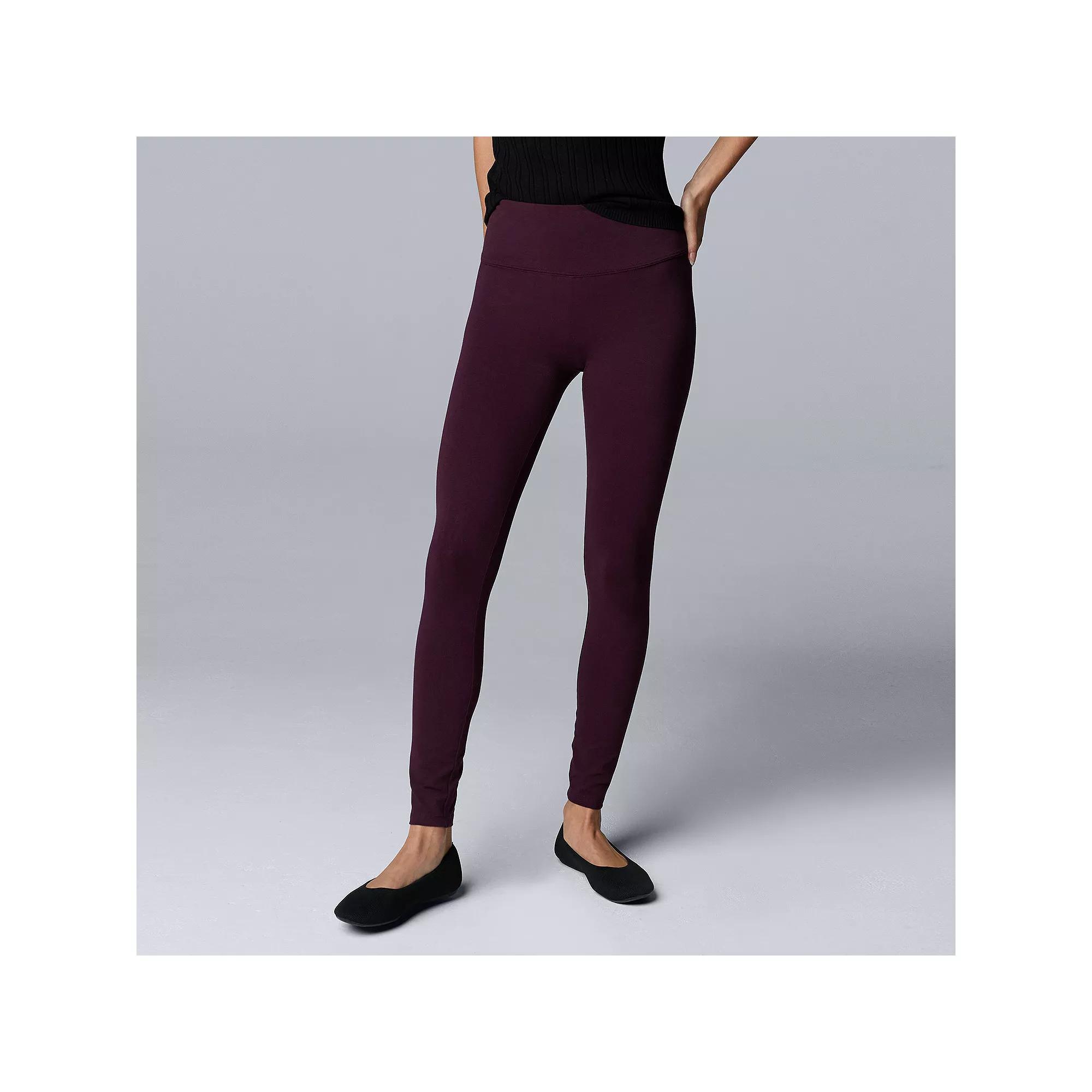 Women's Simply Vera Vera Wang Live-In Shaping High Rise Leggings,  Product Image