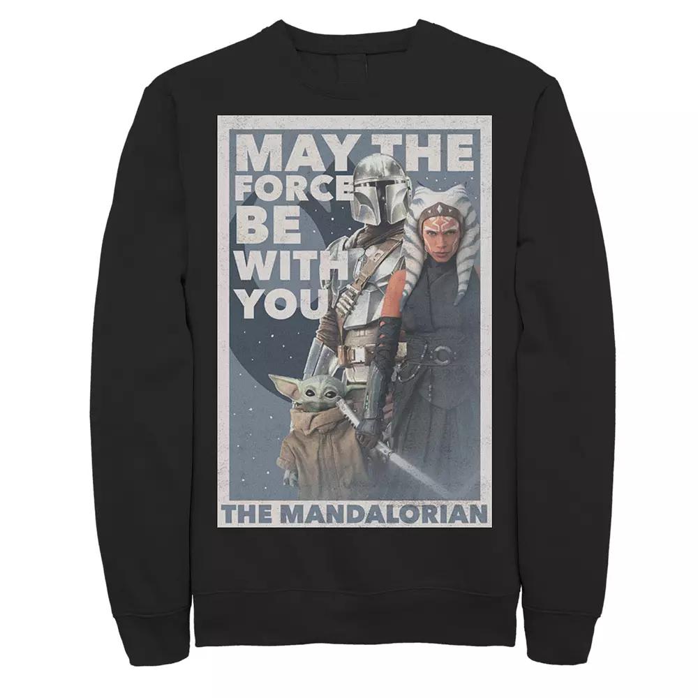 Men's Star Wars The MandalorianMay The Force Be With you Group Poster Sweatshirt,  Product Image