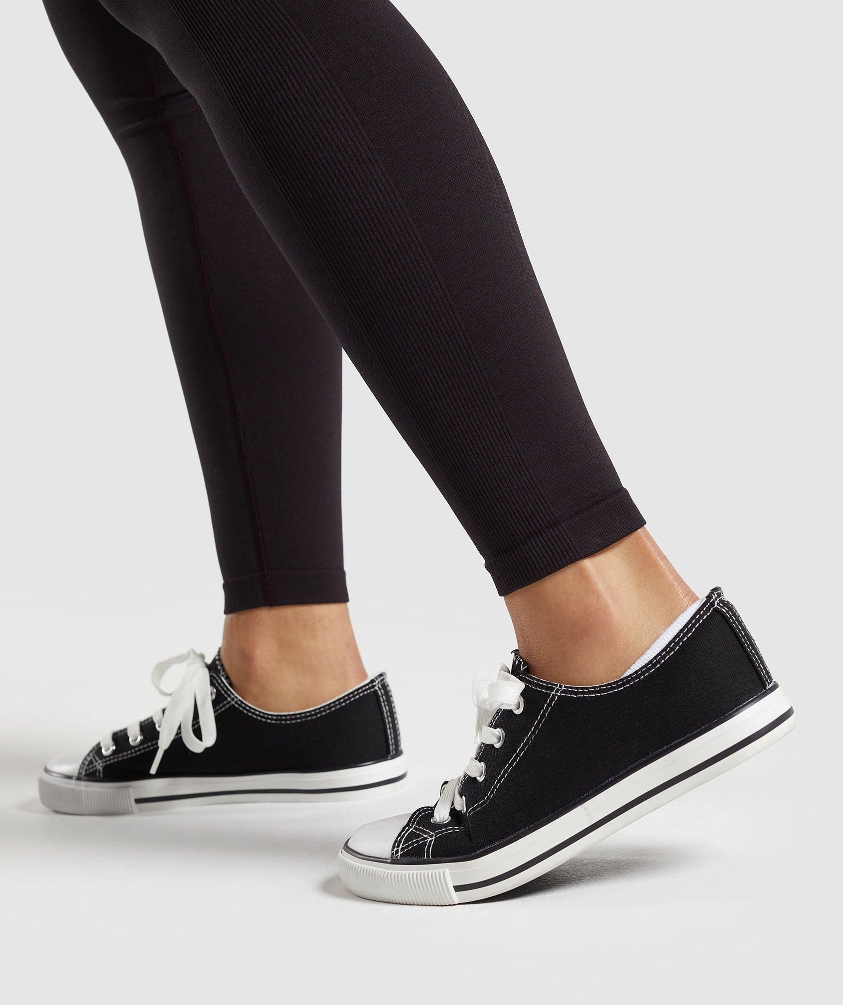 Gymshark Lift Seamless Leggings - Depth Purple/Black Marl Female Product Image