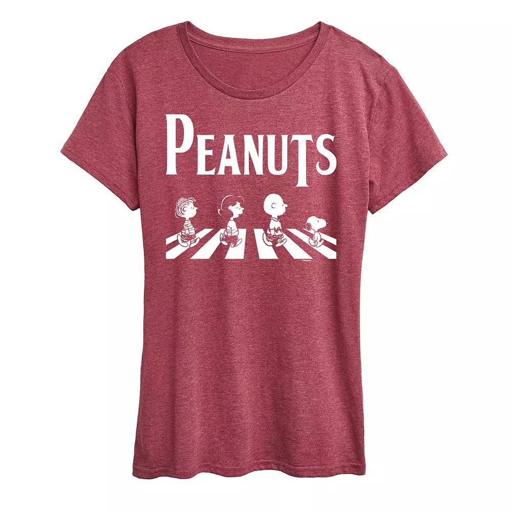 Women's Peanuts Crossing Road Graphic Tee,  Product Image
