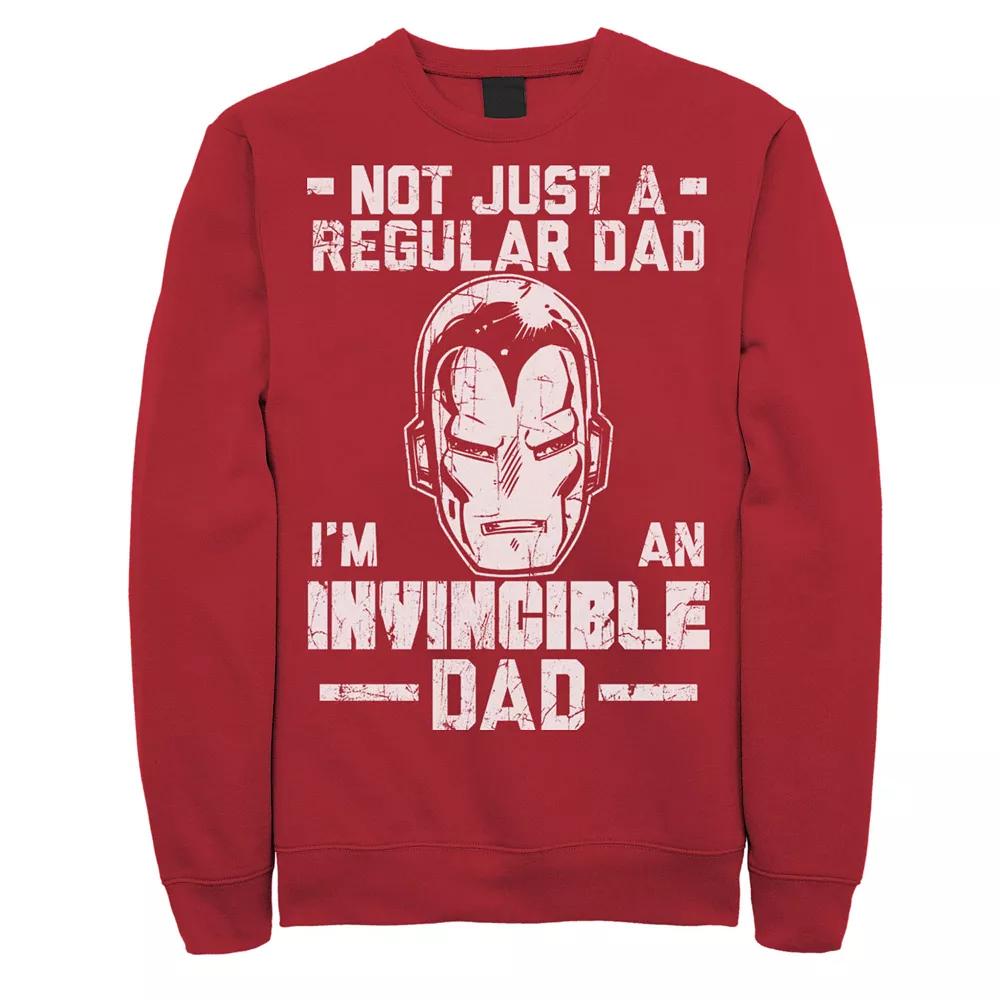 Men's Marvel Iron Man Father's Day Not Regular Dad Sweatshirt,  Product Image