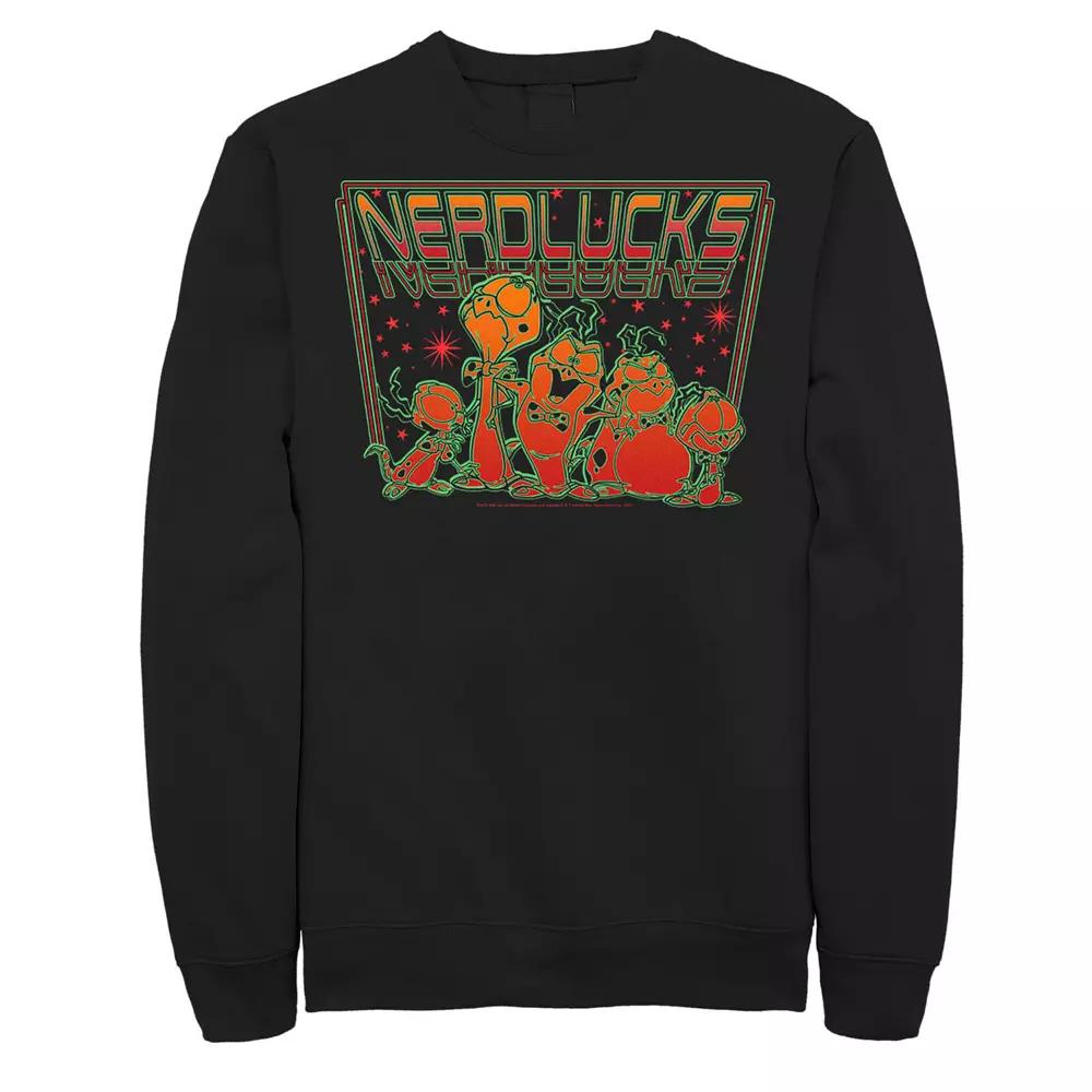 Men's Looney Tunes Space Jam Nerdlucks Portrait Sweatshirt,  Product Image