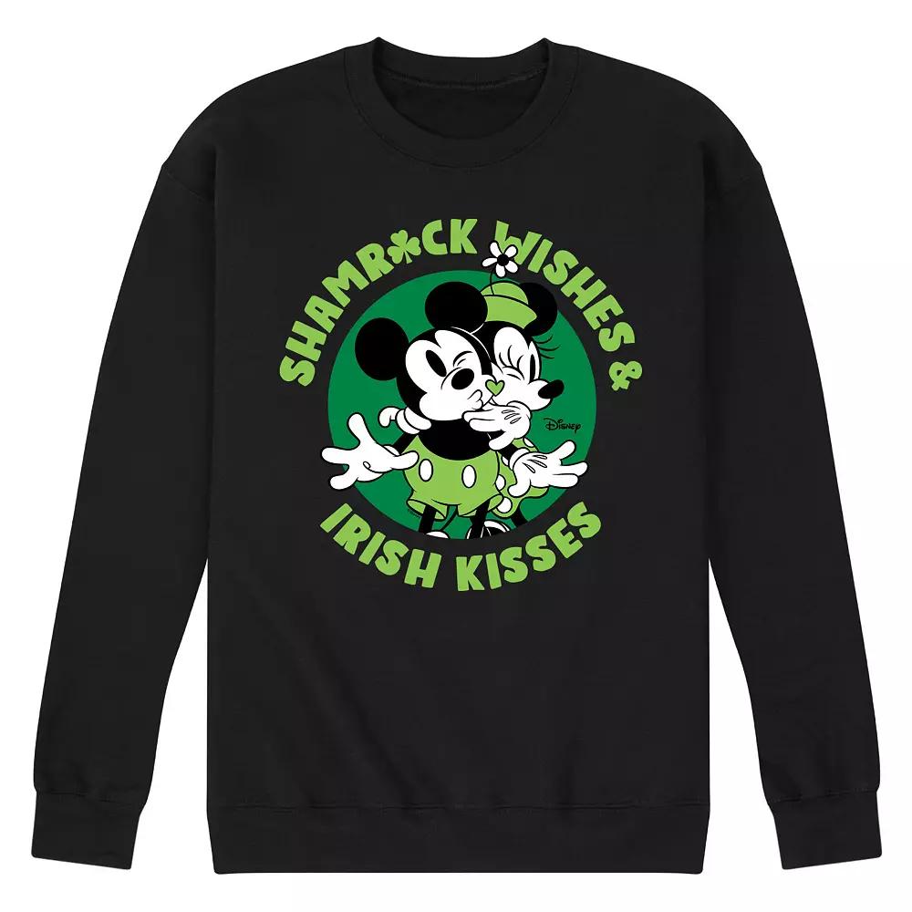 Disney's Mickey & Minnie Mouse Shamrock Wishes Fleece Sweatshirt, Men's,  Product Image