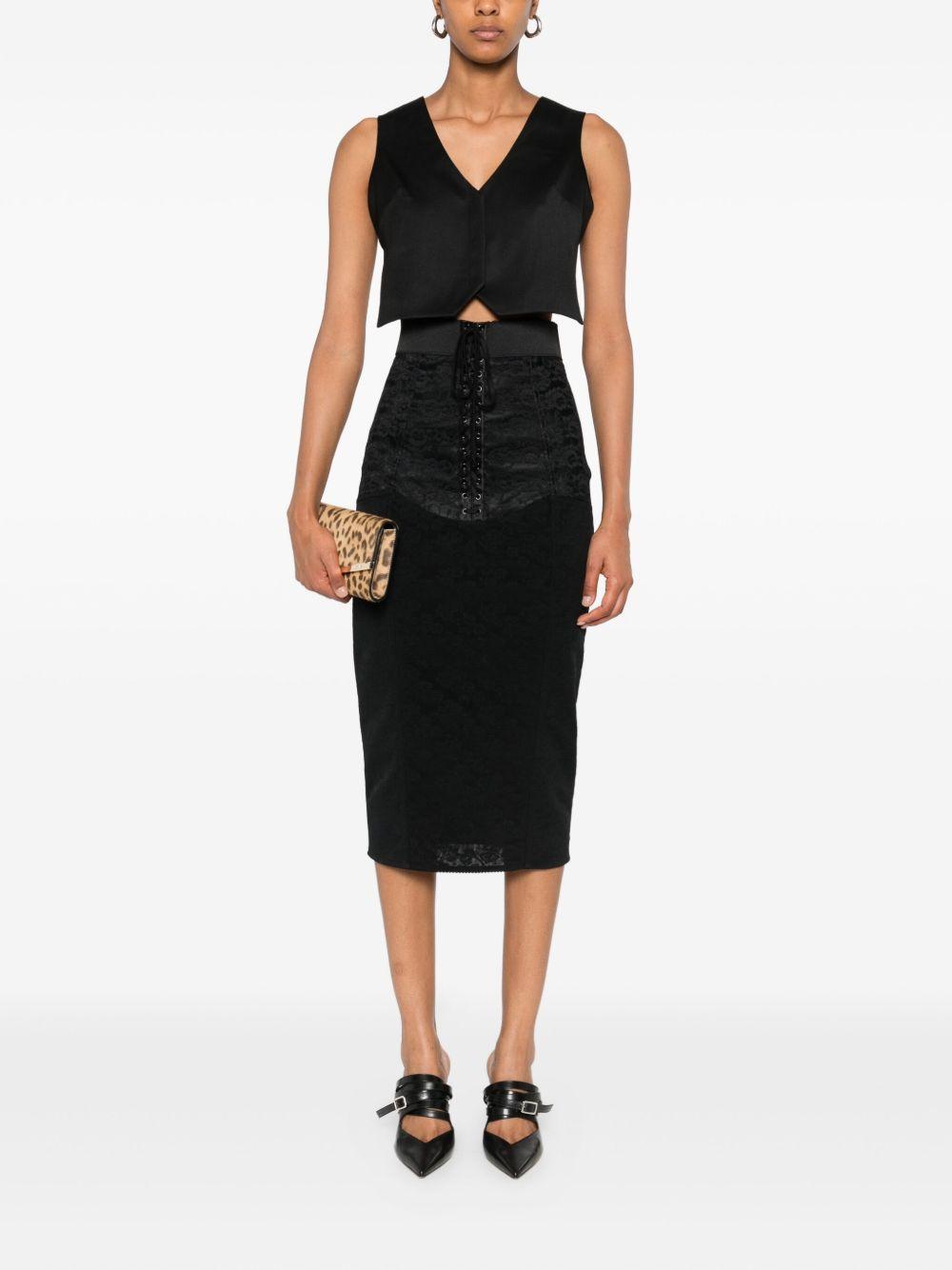 lace-up midi skirt Product Image