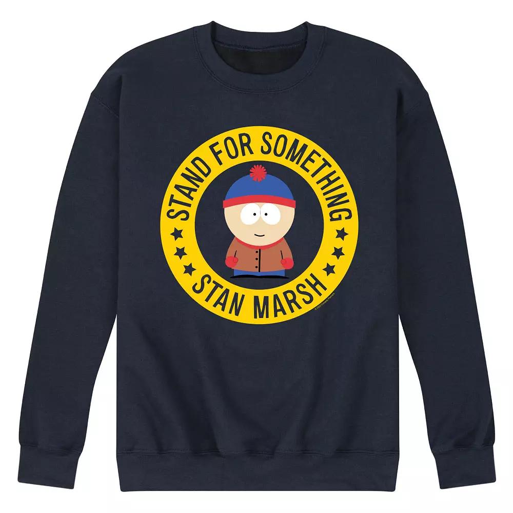 Mens South Park Stand For Something Fleece Sweatshirt Blue Product Image