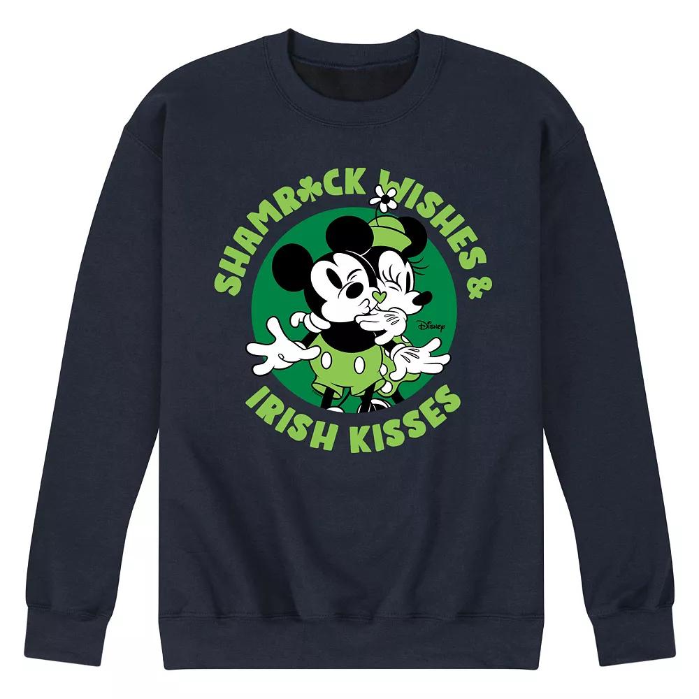 Disney's Mickey & Minnie Mouse Shamrock Wishes Fleece Sweatshirt, Men's,  Product Image