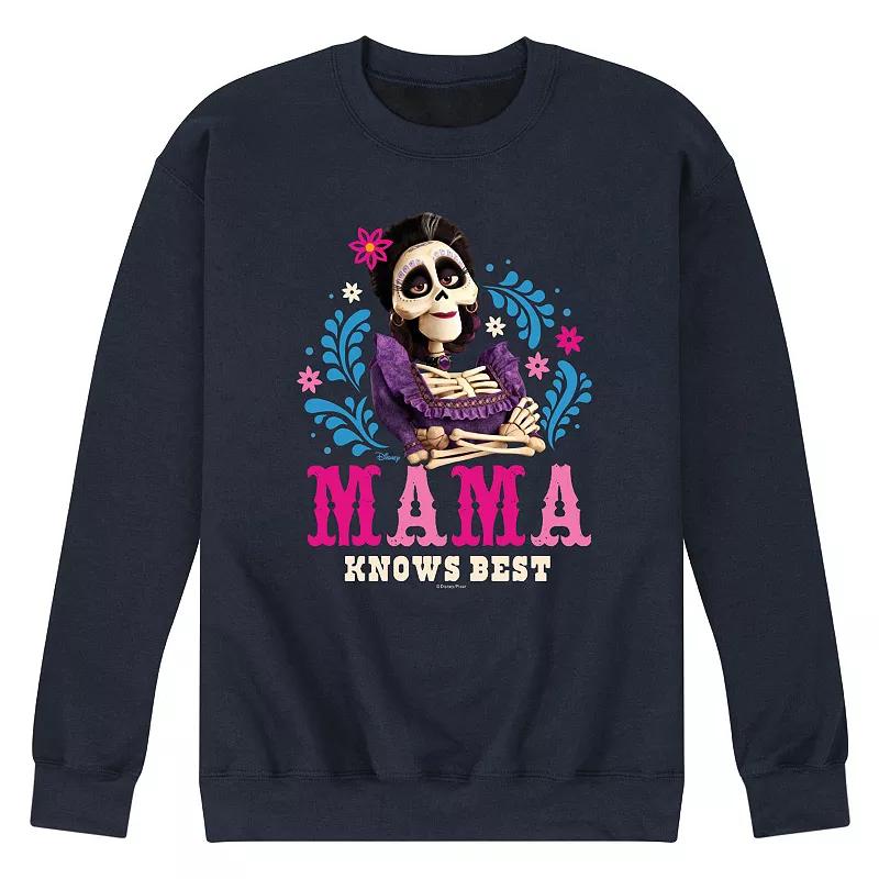 Disney / Pixar's Coco Imelda Men's Mama Knows Best Fleece Sweatshirt,  Product Image