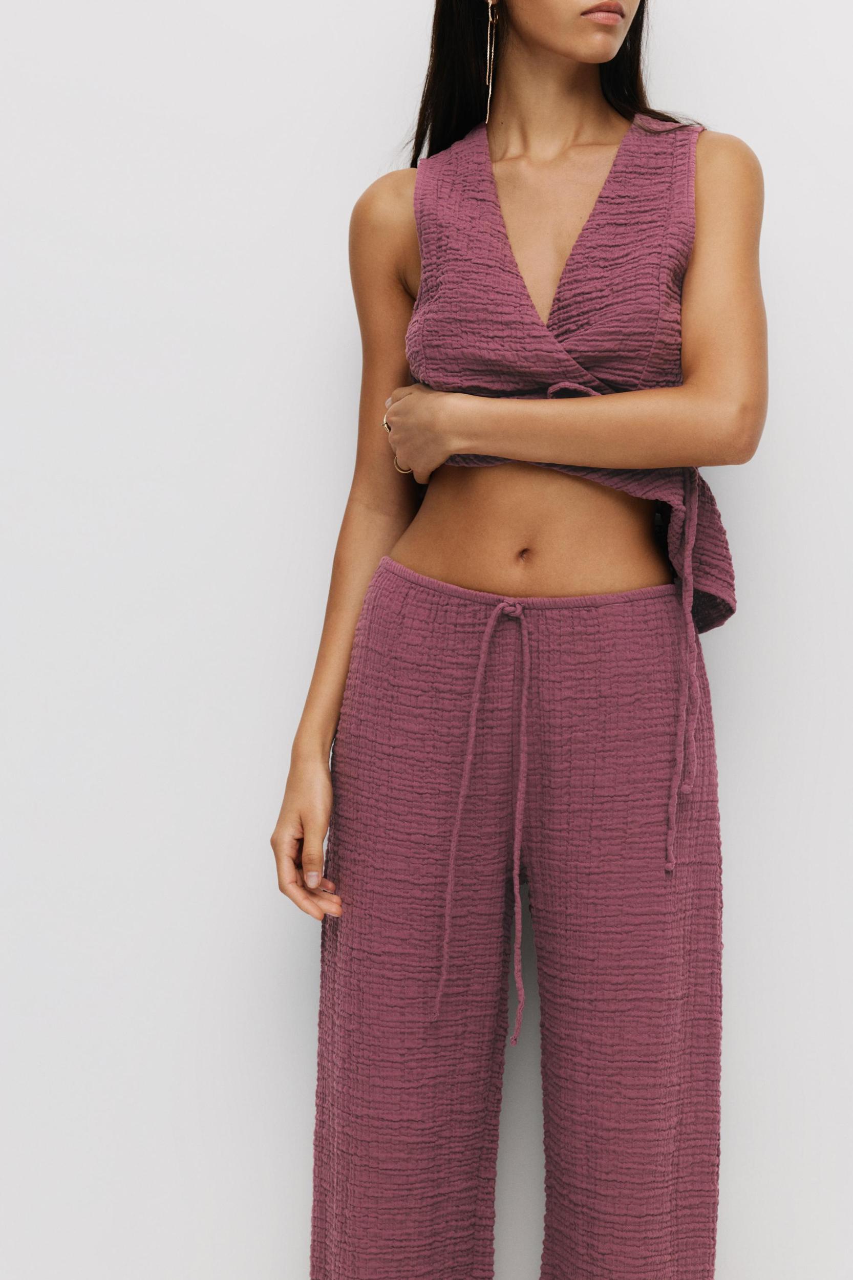 Creased-effect sweatpants Product Image