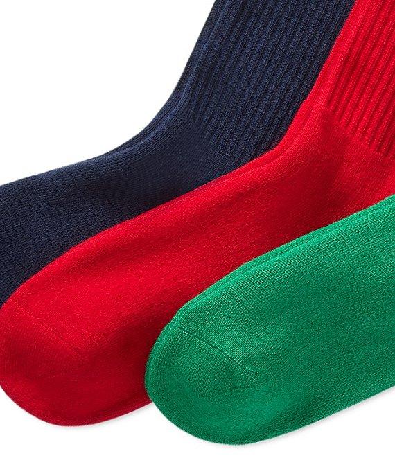 Polo Ralph Lauren Cushioned Rib Crew Socks 3-Pack Product Image