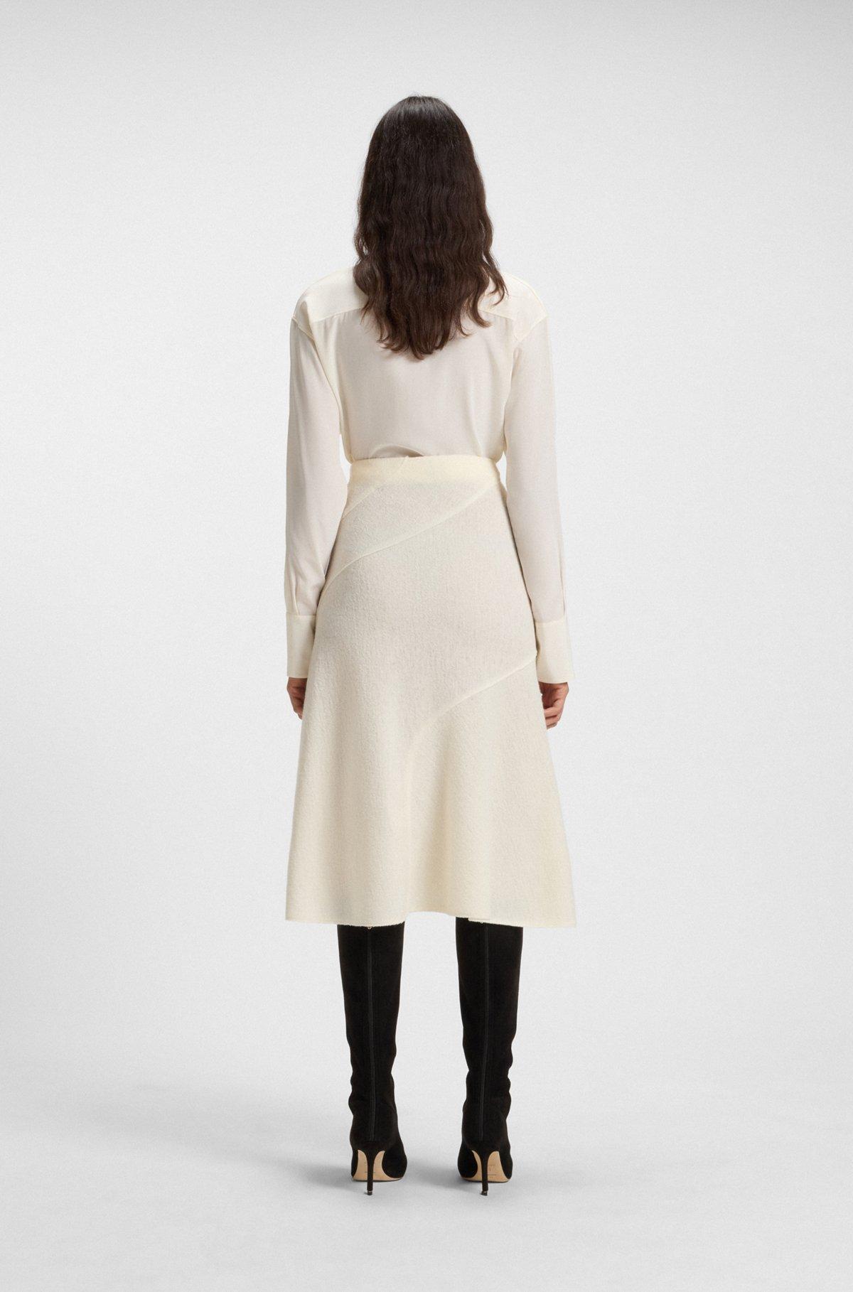 A-line skirt in boiled wool Product Image