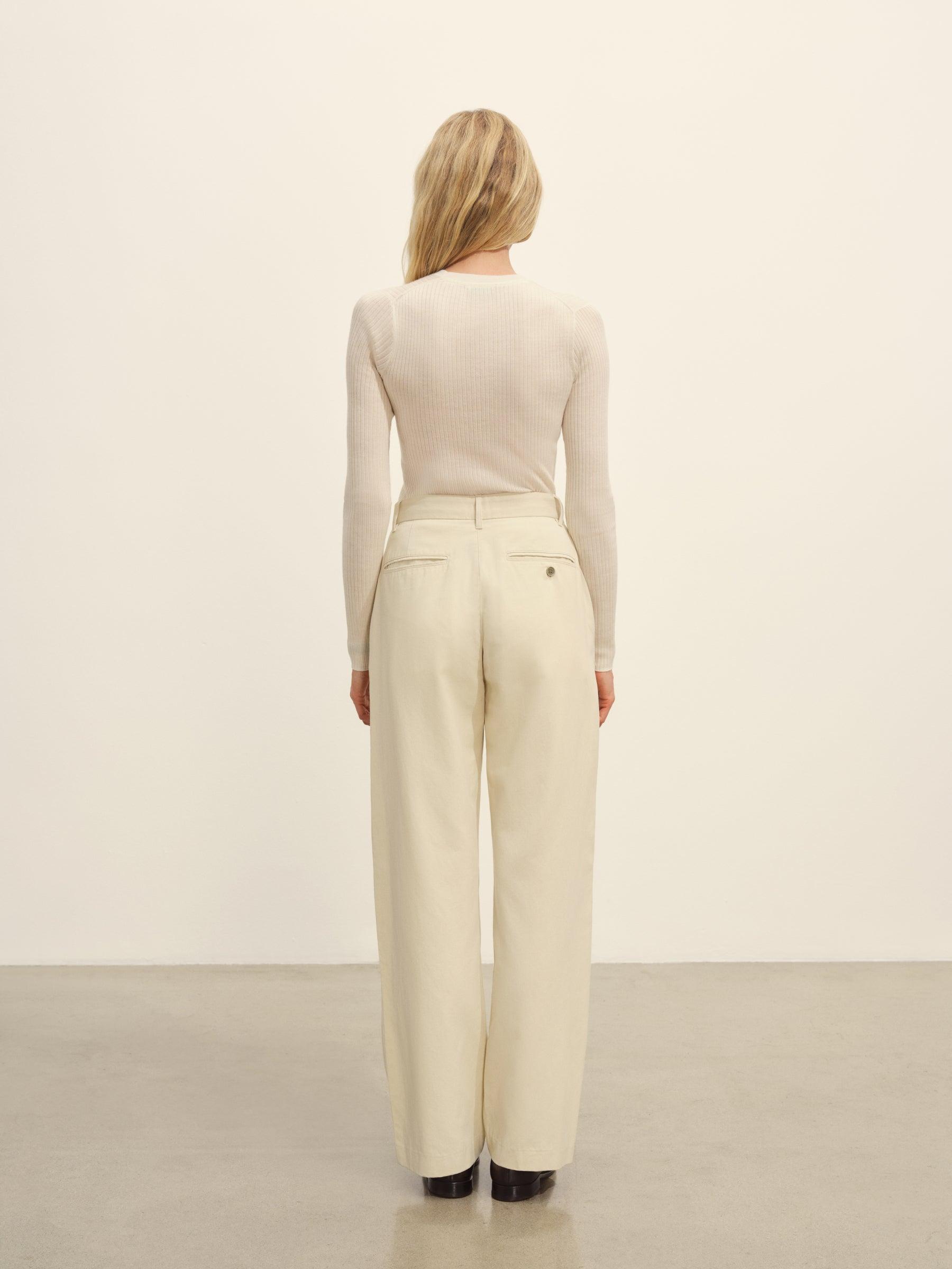 Natural Featherweight Silk Cashmere L/S Crew Product Image