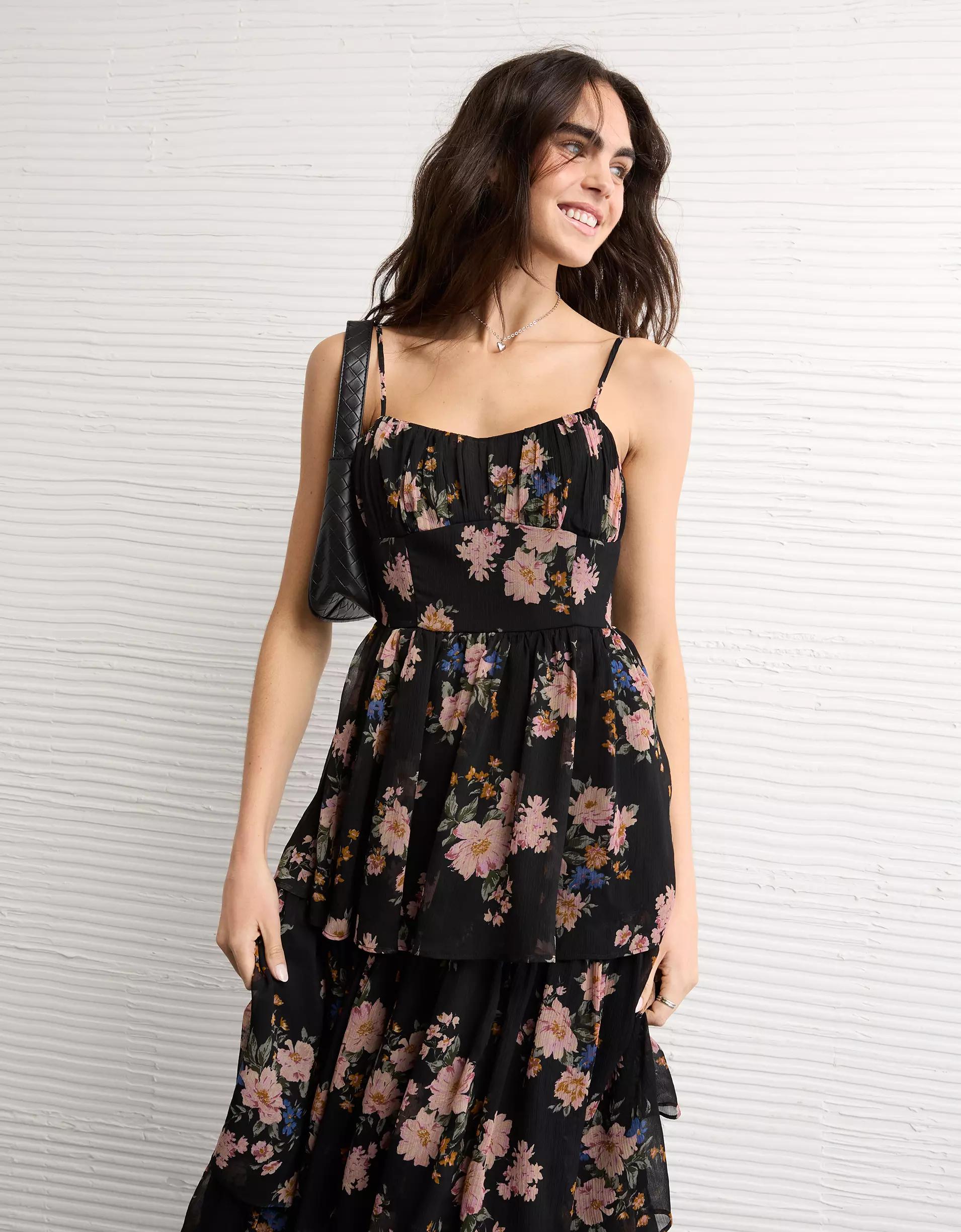 AE Sweetheart Tiered Maxi Dress Women's Product Image