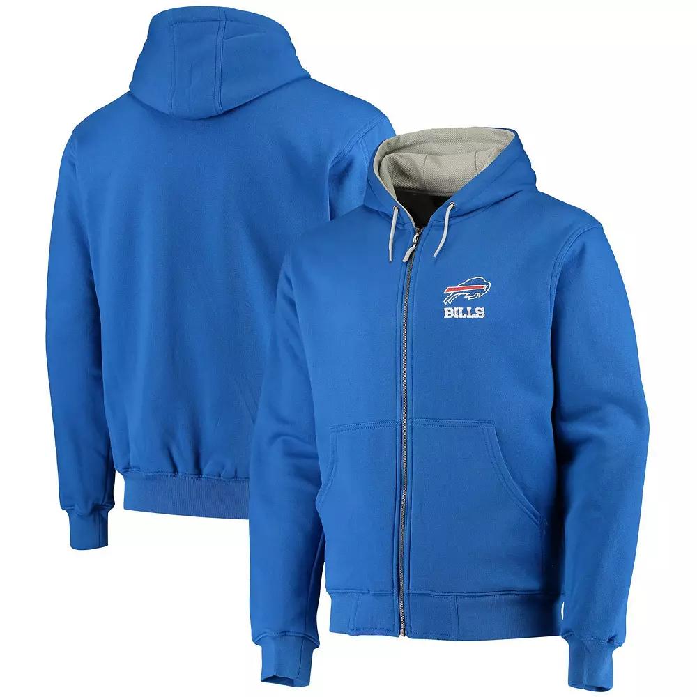 Men's Dunbrooke Royal Los Angeles Chargers Craftsman Thermal-Lined Full-Zip Hoodie,  Product Image