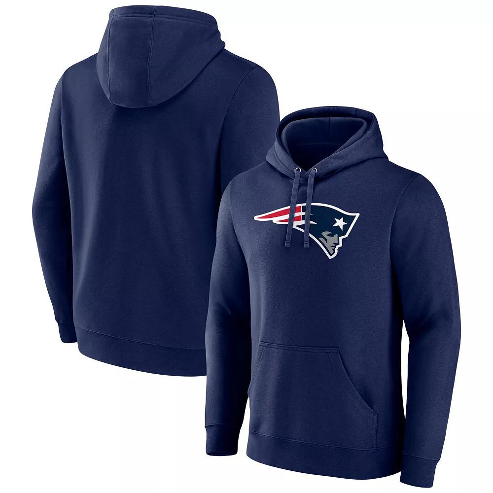 Men's Fanatics Navy New England Patriots Primary Logo Fleece Pullover Hoodie, Size: Large, Blue Product Image