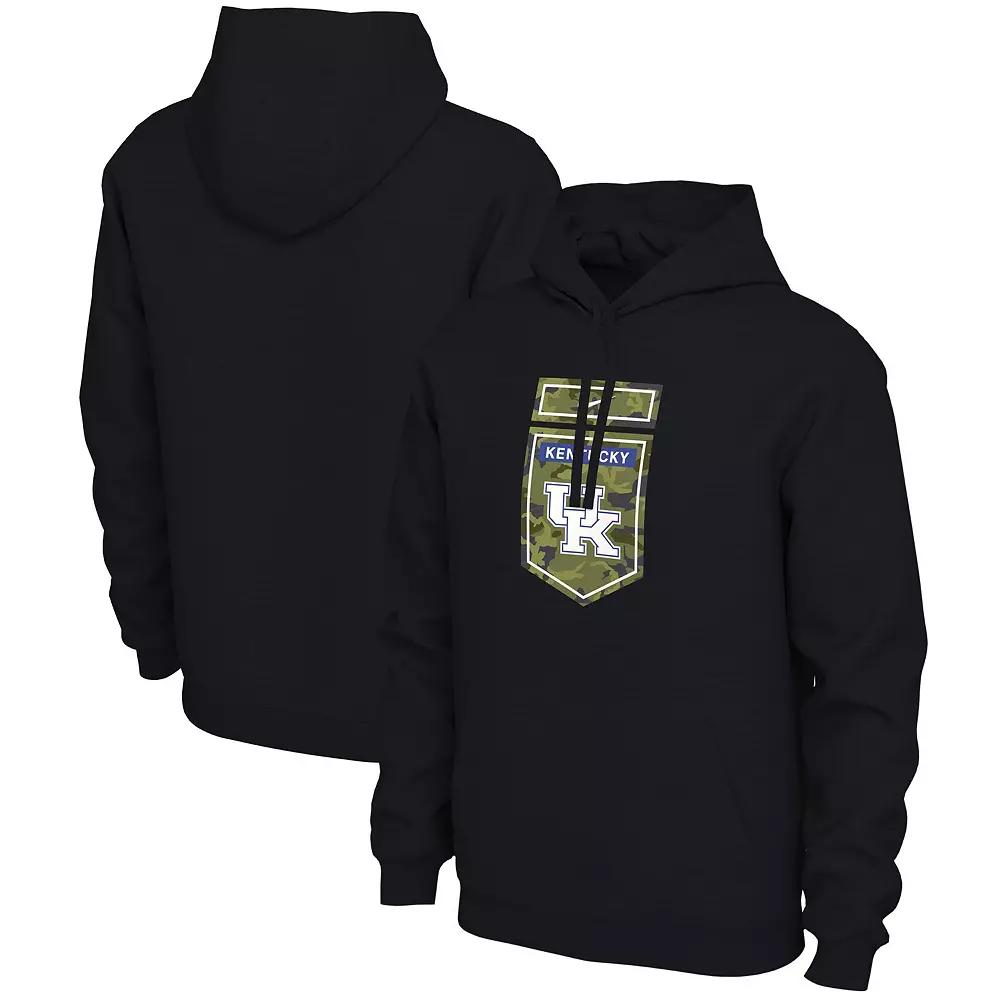 Men's Nike Black Kentucky Wildcats Veterans Camo Pullover Hoodie,  Product Image