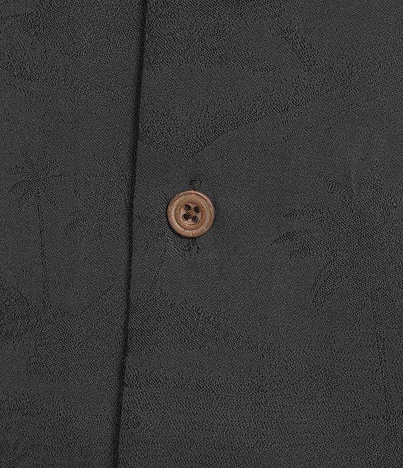 Caribbean Paradise Island Textured Short Sleeve Woven Camp Shirt Product Image