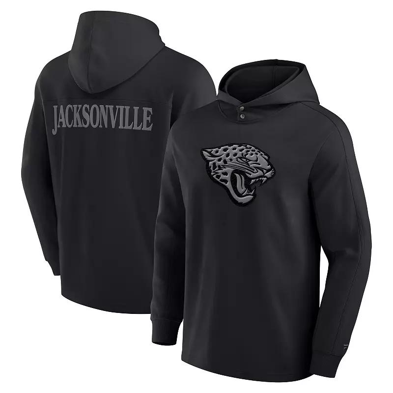 Men's Fanatics Black Jacksonville Jaguars Elements Blaze Tri-Blend Long Sleeve Hoodie T-Shirt, Size: Medium Product Image
