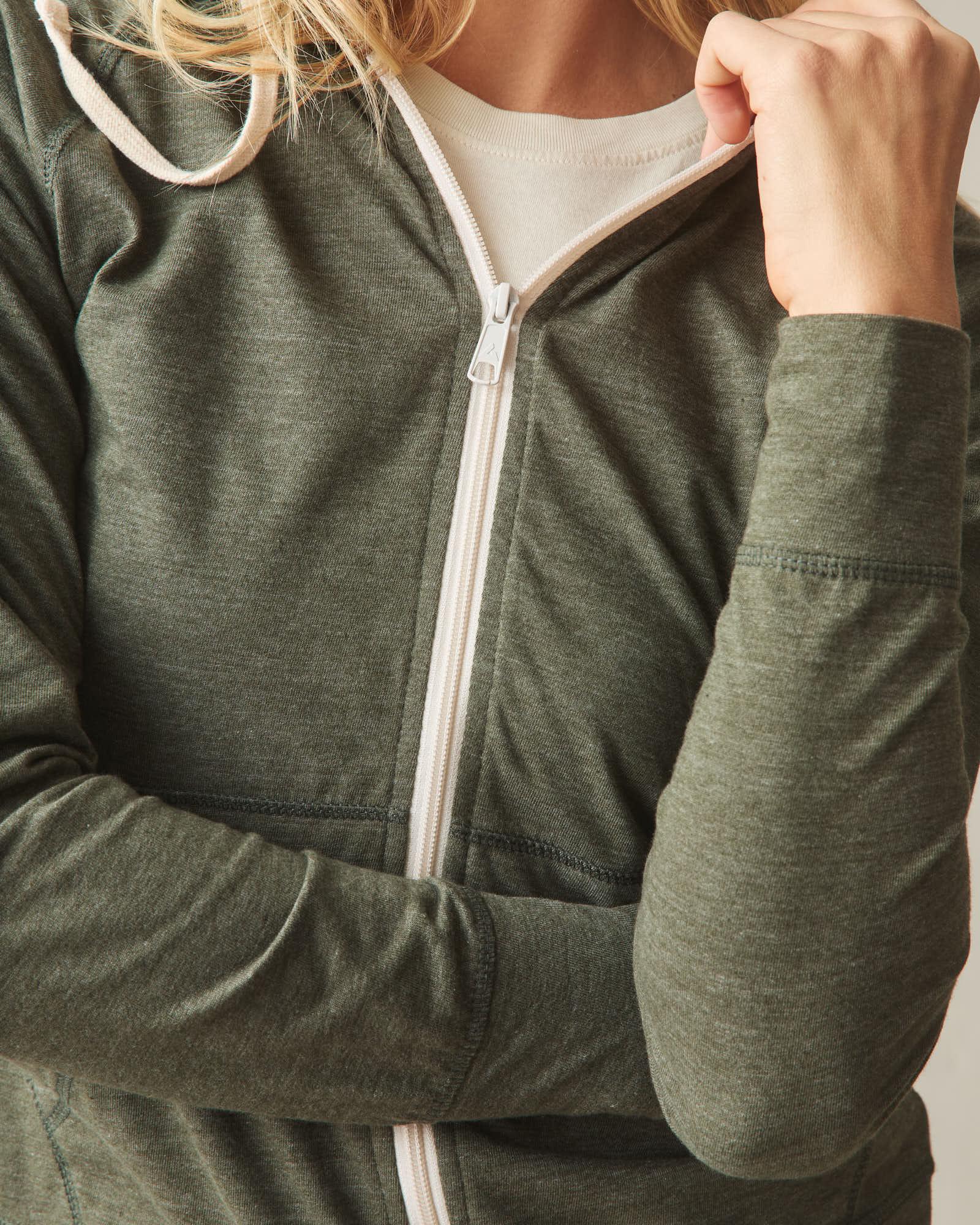 Women's Lightweight Full Zip - Forest Night Heather Product Image